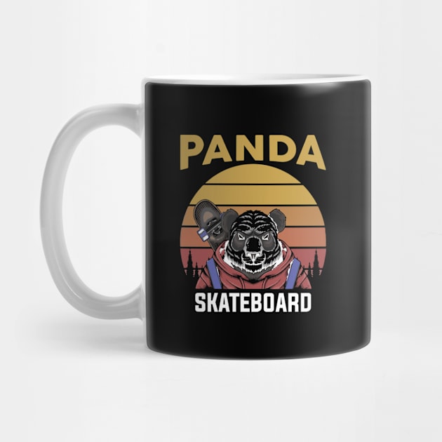 PANDA SKATEBOARD by Ebazar.shop